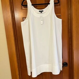 J. Crew Classic White Scoop Neck Tank dress
